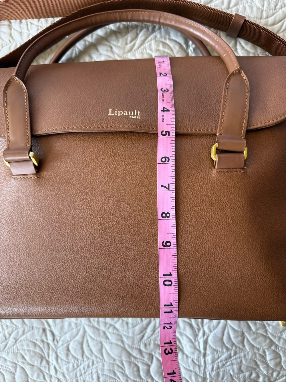 Lipault genuine leather